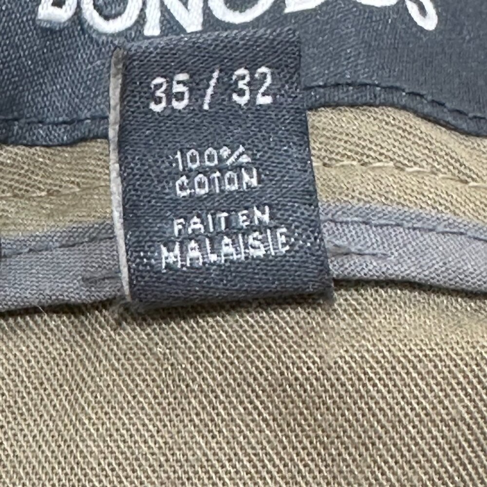 Bonobos Wednesday Khaki Dress Pants Slim Fit Straight Leg Size 35/32 Work Office - Picture 7 of 9